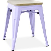 Hocker im Industriedesign - Holz & Metall - 45cm - Stylix Hocker im Industriedesign - Holz & Metall - 45cm - Stylix von PRIVATEFLOOR