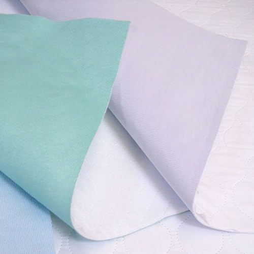 TOLKO 10 Stück wasserdichte Inkontinenzunterlage waschbar 95°C | Bettunterlage 75x90cm Einlage für Matratzen Matratzenschutz wasserdichte Matratzenauflage Inkontinenzauflage waschbar Saugvlies von TOLKO