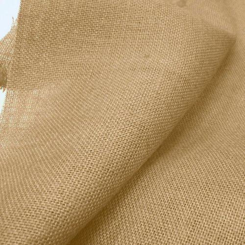 TOLKO 15m Ballen Jute Stoffe zum Nähen | Mittel grob, Rustikal Robust | natur Sack-Leinen Stoff Dekorieren im Haus | Pflanzenschutz/Überwinterung im Garten - 130cm breit 100% Bio und Öko (Natur Braun) von TOLKO