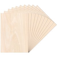 Tolletour - 10 Stück A4 Holz-Platte 300 x 210 x 3 mm Dünne Sperrholz-Zuschnitte Perfektes Blatt für Laubsäge, Brandmalerei, Laserschnitt, Tolletour - 10 Stück A4 Holz-Platte 300 x 210 x 3 mm Dünne Sperrholz-Zuschnitte Perfektes Blatt für Laubsäge, Brandmalerei, Laserschnitt, von TOLLETOUR