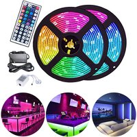 10M led Streifen set . rgb led Stripe 5050 smd. led Strip 30 LEDs. led not wasserdicht(IP20). mit 44 Tasten Fernbedienung - Tolletour von TOLLETOUR