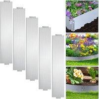 15M Rasenkante 100x18cm langlebig Garten Wegbegrenzung Verzinkt Gartenpalisade Pflanzen - Tolletour von TOLLETOUR