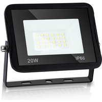 Tolletour - 20W led Strahler Außen. Superhell 1700LM led Fluter Außenstrahler IP66 Wasserdicht Flutlicht Außenleuchter. Aussen Scheiwerfer 3000K von TOLLETOUR