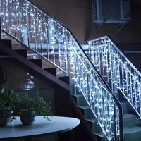 20m 600 led Eisregen Eiszapfen Weihnachts Garten Lichtervorhang Lichterkette.KaltWeiß - Tolletour von TOLLETOUR