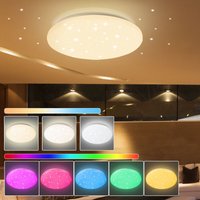 24W led Deckenleuchte mit Sternenhimmel-Effekt. Badezimmerlampen. Fernbedienung und RGB-Beleuchtung - rgb - Tolletour von TOLLETOUR