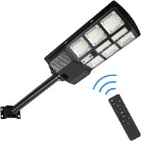 300W Solar led Straßenlaternen Wasserdichte Solarlampen mit Fernbedienung Motion Sensor Sicherheitsleuchte für Außenwand Garten Veranda - Schwarz von TOLLETOUR