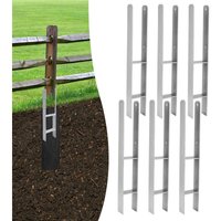 Tolletour - 6x Pfostenanker ergolen Pergolen Stützenfuß Zaunträger Anker für Carports Pfahlbauten Wildtürme Zäune Pergola 121MM von TOLLETOUR