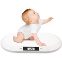 Babywaage Max 20Kg Digital Kinderwaage lcd Display Digitalwaage für Neugeborene Gewichtskontrolle ab Geburt - Weiß - Tolletour von TOLLETOUR