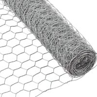 Tolletour - Drahtzaun Sechskantgeflecht, 0,5x10m, Maschenweite: 27 mm, Hasendraht, Drahtgeflecht, Silber von TOLLETOUR