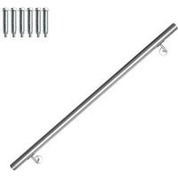 Tolletour - Handlaufset Wandhalter Edelstahl Handlauf Halter Treppe Haltegriff Treppengeländer 110 cm von TOLLETOUR