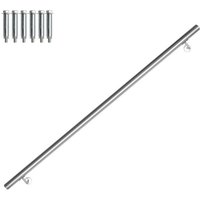 Tolletour - Handlaufset Wandhalter Edelstahl Handlauf Halter Treppe Haltegriff Treppengeländer 140 cm von TOLLETOUR