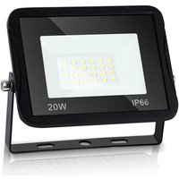 Led Fluter Flutlicht Strahler 20W Scheinwerfer Baustrahler Außen Lampe IP65 Warmweiß - Tolletour von TOLLETOUR