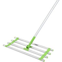 Levelingrake (1.7m, 25x60cm) Lawn Leveling Rake Golf Gartengras Werkzeug Topdressing Surface Leveler Levelawn Rake Edelstahl Garten Hinterhof Rasen von TOLLETOUR