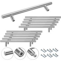 Möbelgriffe Schrankgriffe Küche Schrankgriff Bad Küchengriff Büro Türgriff 188x128x10MM 50 Stück - Tolletour von TOLLETOUR