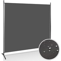 Tolletour - Paravent Paravents Balkon Raumteiler mehrere Auswahl Outdoor Trennwand Wand Sichtschutz 1 teilig Anthrazit von TOLLETOUR