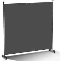 Paravent auf Rollen Outdoor Raumteiler Garten Spanische Wand Trennwand Raumtrenner 1 teilig Anthrazit 187x181 cm - Tolletour von TOLLETOUR