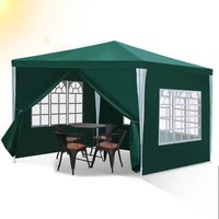 Tolletour - Pavillon Gartenzelt – Praktisches Strandzelt. einfache Montage mit Easy-Klett. ideal für Partys Grün 3x3m Tolletour - Pavillon Gartenzelt – Praktisches Strandzelt. einfache Montage mit Easy-Klett. ideal für Partys Grün 3x3m von TOLLETOUR