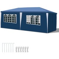 Tolletour - Pavillon Gartenzelt – Robustes. hochwertiges Partyzelt mit Pergola Blau 3x6m von TOLLETOUR