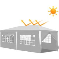 Tolletour - Pavillon Gartenzelt – Wasserdichtes Garten-Pavillon mit Easy-Klett. perfekter Schutz bei jedem Wetter Weiß 3x6m Tolletour - Pavillon Gartenzelt – Wasserdichtes Garten-Pavillon mit Easy-Klett. perfekter Schutz bei jedem Wetter Weiß 3x6m von TOLLETOUR