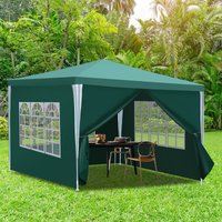 Tolletour - Pavillon Terrassenpavillon – Marktzelt und Sonnenschutz für den Garten. perfektes Partyzelt Grün 3x3m von TOLLETOUR