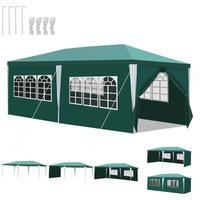 Tolletour - Pavillon Wasserdicht – Terrassenpavillon mit Verbolzung. perfektes Gartenzelt für Partys Grün 3x6m Tolletour - Pavillon Wasserdicht – Terrassenpavillon mit Verbolzung. perfektes Gartenzelt für Partys Grün 3x6m von TOLLETOUR