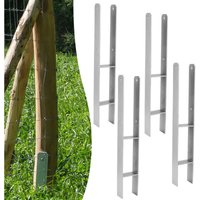 Tolletour - Pfostenanker Pfostenschuhe Langlebig Pfosten Pfostenträger Zum Einbetonieren Materialstärke 4.75 mm Vierkantholzpfosten fuer Pfosten 4x Tolletour - Pfostenanker Pfostenschuhe Langlebig Pfosten Pfostenträger Zum Einbetonieren Materialstärke 4.75 mm Vierkantholzpfosten fuer Pfosten 4x von TOLLETOUR