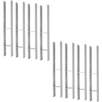 Tolletour - swanew Pfostenanker Pfostenträger H-Anker H-Träger Stütze Zäune Zaun 91mm 8 Stück von TOLLETOUR