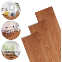 Tolletour - pvc Bodenbelag - Selbstklebende Vinyl-Dielen - Vinylboden - Holz-Effekt - Classic Warm Oak - 91.5 x 15.2 cm x 1.5 mm - 0.975m²/7 Dielen von TOLLETOUR