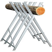 Tolletour - Sägebock Holzschneidebock Motorsäge Sägehilfe Metall Kettensäge 150kg klappbar von TOLLETOUR