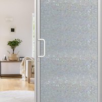 Sichtschutzfolie Bad Fenster Blickdicht Selbstklebend 3D Fensterfolie Spiegelfolie Waage 60x200cm - Tolletour von TOLLETOUR