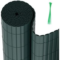 Tolletour - Sichtschutzmatte pvc Sichtschutzzaun Windschutz fur Garten Balkon und Terrasse Grün 90x300cm von TOLLETOUR