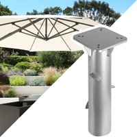 Sonnenschirmständer Universal Bodenplatte Schirmständer geeignet 16 cm Rostfrei - Tolletour von TOLLETOUR