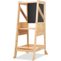 Swanew Lernturm für Kinder Learning Tower Lernstuhl Hochstuhl Tritthocker 90x49x50 cm 100 kg von TOLLETOUR