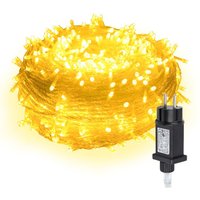 TolleTour 10M 100 LED Lichterkette Beleuchtung Außen Innen Party Weihnachten Garten Deko IP44 8 Modi Warmweiß von TOLLETOUR
