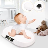 Babywaage multfunktionale Stillwaage Digital Kinderwaage Tragkraft, Säuglingswaage Tierwagge LED-Anzeige gebogene Oberfläche, Tara-und Haltefunktion von TOLLETOUR