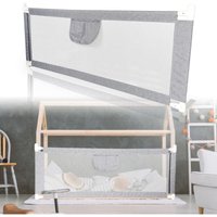 TolleTour Bettgitter 200 cm Bettschutzgitter Kinderbettgitter Babybettgitter Gitter Kinderbett Fallschutz Bett von TOLLETOUR