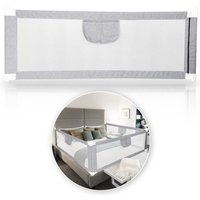 TolleTour Bettgitter Bettschutzgitter Kinder 200cm Bett rausfallschutz Kinder. Höhenverstellbar Kinderbettgitter für Familienbett und Kinderbett von TOLLETOUR
