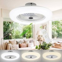TolleTour Deckenventilator 80w Dimmbar Deckenleuchte Ventilator für Wohnzimmer LED mit Fernbedienung Deckenleuchte von EINFEBEN