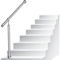TolleTour Edelstahl Eingangsgeländer 100 x 90 cm Handlauf Geländer für Treppen Wandhandlauf Treppengeländer für Drinnen und Draußen von TOLLETOUR