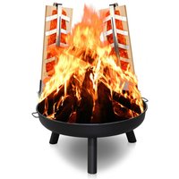 TolleTour Feuerschale mit Flammlachsbrett Outdoor Lagerfeuer Garten 80 cm Hochwertig rund TolleTour Feuerschale mit Flammlachsbrett Outdoor Lagerfeuer Garten 80 cm Hochwertig rund von TOLLETOUR
