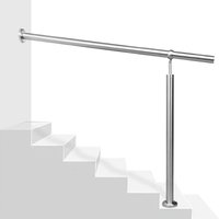 Tolletour - Geländer Eingangsgeländer und Handläufe 120cm Edelstahl Handlauf Wandhandlauf Treppengeländer Außen Innen Treppenhaus von TOLLETOUR