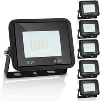 TolleTour LED Fluter Flutlicht Strahler Baustrahler Außenlampe IP65 Gartenstrahler Scheinwerfer 5X10W Kaltweiß von TOLLETOUR