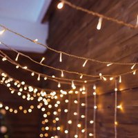 TolleTour LED Lichterkette Außen Wasserdicht Drahtlichterkette Beleuchtung 100 LEDs 10m Warmweiß von TOLLETOUR