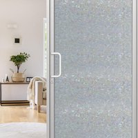 TolleTour Sichtschutzfolie Bad Fenster Blickdicht Selbstklebend 3D Fensterfolie Spiegelfolie Waage 60x200cm von RANDACO
