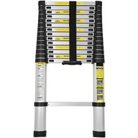 Tolletour - Teleskopleiter Alu 4.4m Stehleiter Mehrzweckleiter Alu Anlegeleiter Multifunktionsleiter Ausziehleiter Tolletour - Teleskopleiter Alu 4.4m Stehleiter Mehrzweckleiter Alu Anlegeleiter Multifunktionsleiter Ausziehleiter von TOLLETOUR
