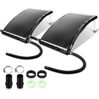2X Poolheizung Solar - Sonnenkollektor Pool Solarheizung - 110x65 cm - Anschluss Ø32-40mm - Solar-poolheizung - Heizstab Pool - Solarpanel für Pool von TOLLETOUR