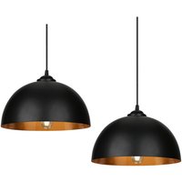 Tolletour - 2er Set Pendelleuchte Lampenschirm ø 30cm Pendellampe Industrielle Vintage Metall E27 Hängelampe 60W Hängeleuchte Deckenlampe Tolletour - 2er Set Pendelleuchte Lampenschirm ø 30cm Pendellampe Industrielle Vintage Metall E27 Hängelampe 60W Hängeleuchte Deckenlampe von TOLLETOUR