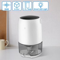 Tolletour - Luftentfeuchter - 450 ml / Tag. 1100ML Behälter. bis 15 m². Wäschetrocknung. Raumentfeuch von TOLLETOUR