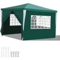 Tolletour - Pavillon Garten mit 3 abnehmbaren Seitenteilen tragbares wasserdichtes mit großen Fenstern und Spiralschläuchen Zelt Partyzelt . für Tolletour - Pavillon Garten mit 3 abnehmbaren Seitenteilen tragbares wasserdichtes mit großen Fenstern und Spiralschläuchen Zelt Partyzelt . für von TOLLETOUR