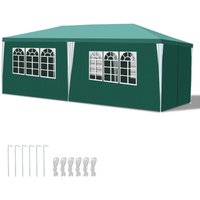 Tolletour - Pavillon Garten mit 3 abnehmbaren Seitenteilen tragbares wasserdichtes mit großen Fenstern und Spiralschläuchen Zelt Partyzelt . für von TOLLETOUR